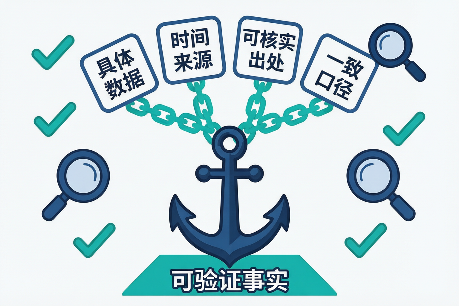 事实锚点:从被引用的一句话回溯到公司系统原始凭证的链