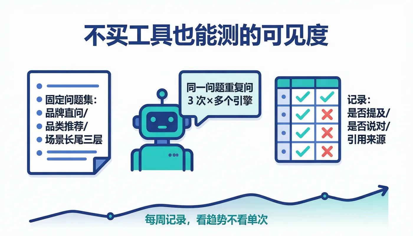 用固定问题分别在快速与深度思考模式下回测，记录引用差异