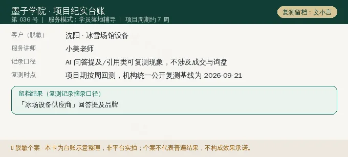 沈阳冰雪场馆设备 GEO 项目纪实卡(情景示意)